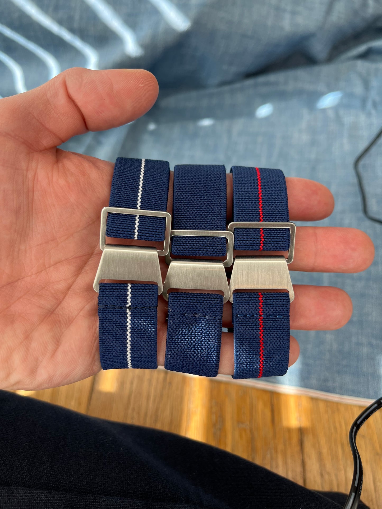 Parachuter Elastic Strap - Navy / Red