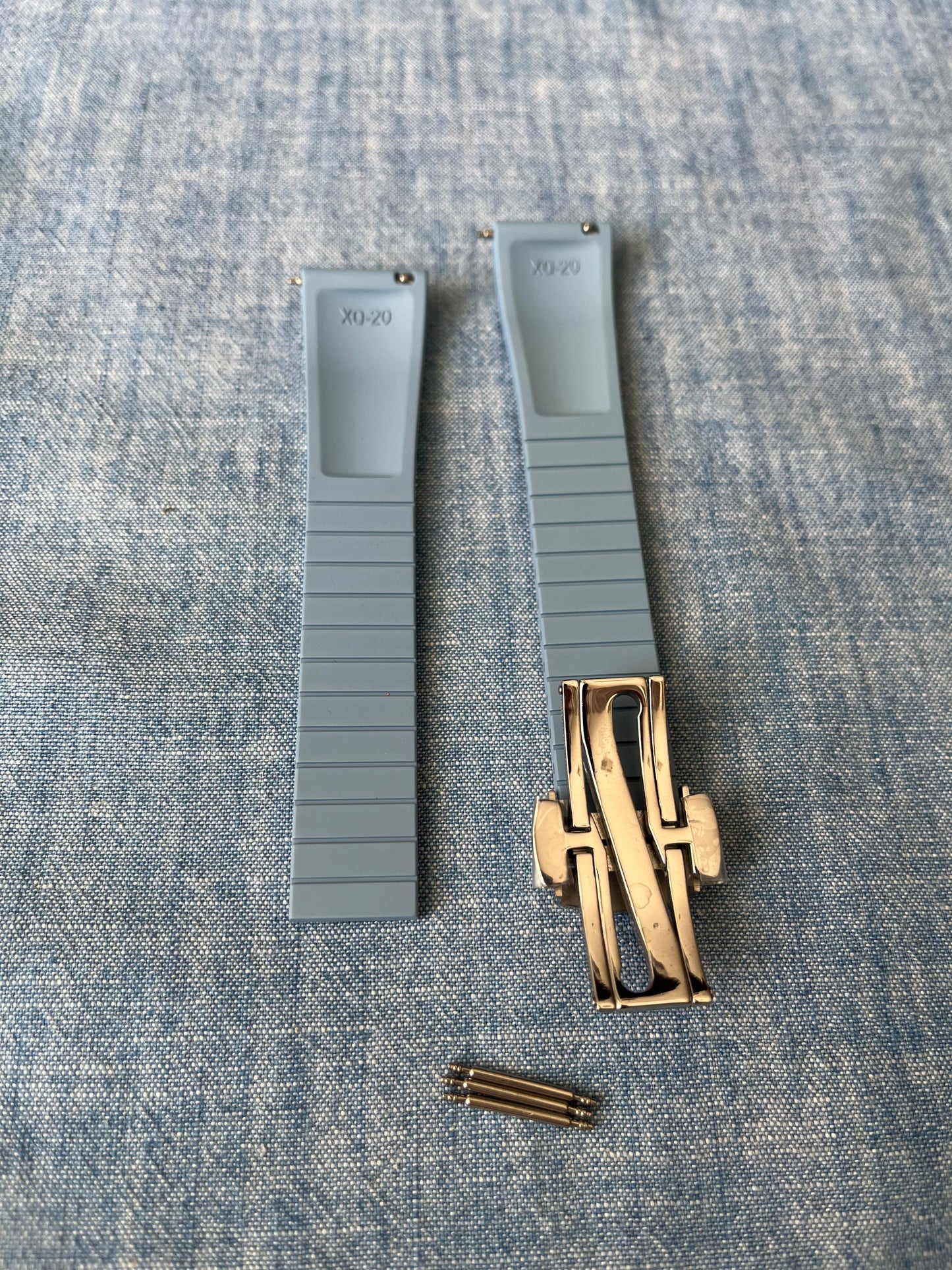 Clipper Cut-to-Size Vulcanized Rubber Strap - Baby Blue