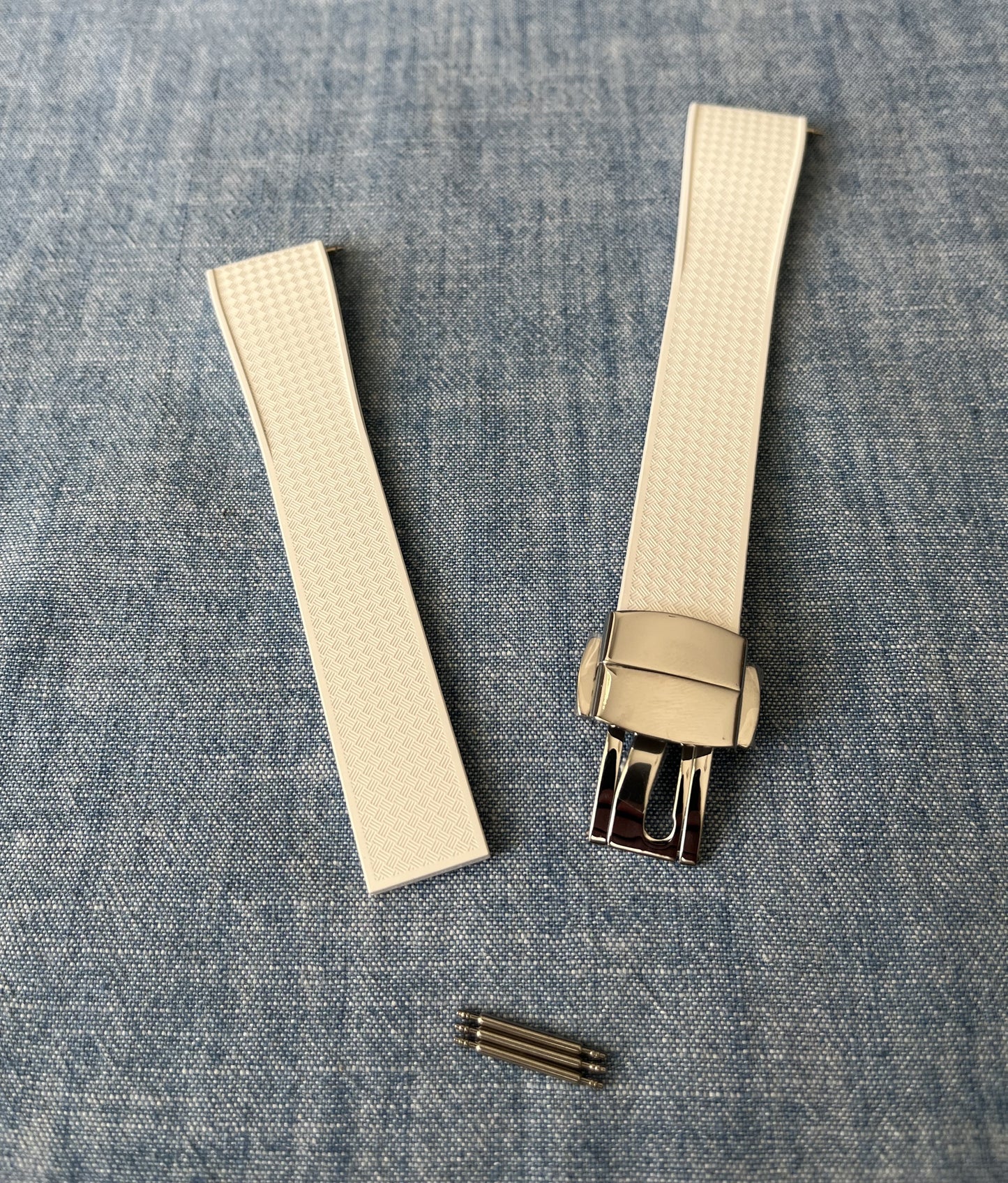 Cutty Sark Cut-to-size FKM Strap - White
