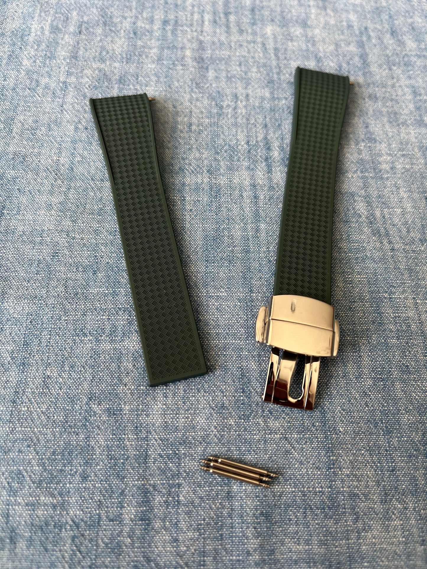 Cutty Sark Cut-to-size FKM Strap - Dark Green