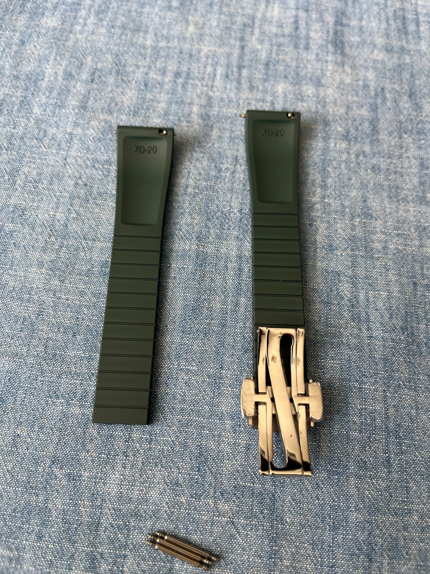 Cutty Sark Cut-to-size FKM Strap - Dark Green