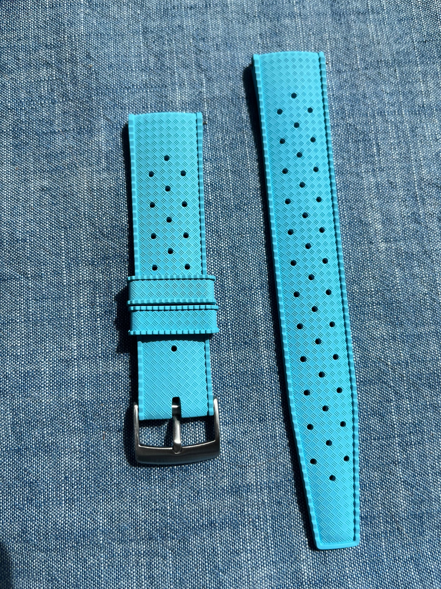 Tropical Island FKM Strap - Baby Blue