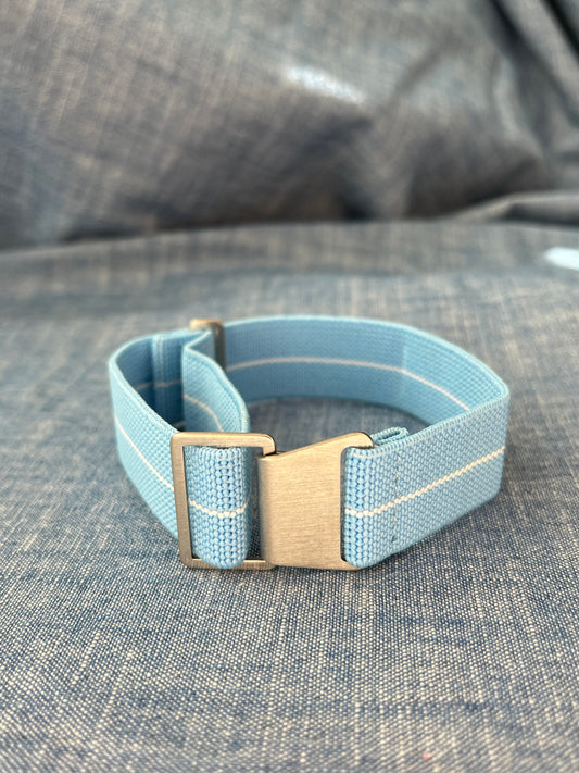 Froggy Strap - Baby Blue / White