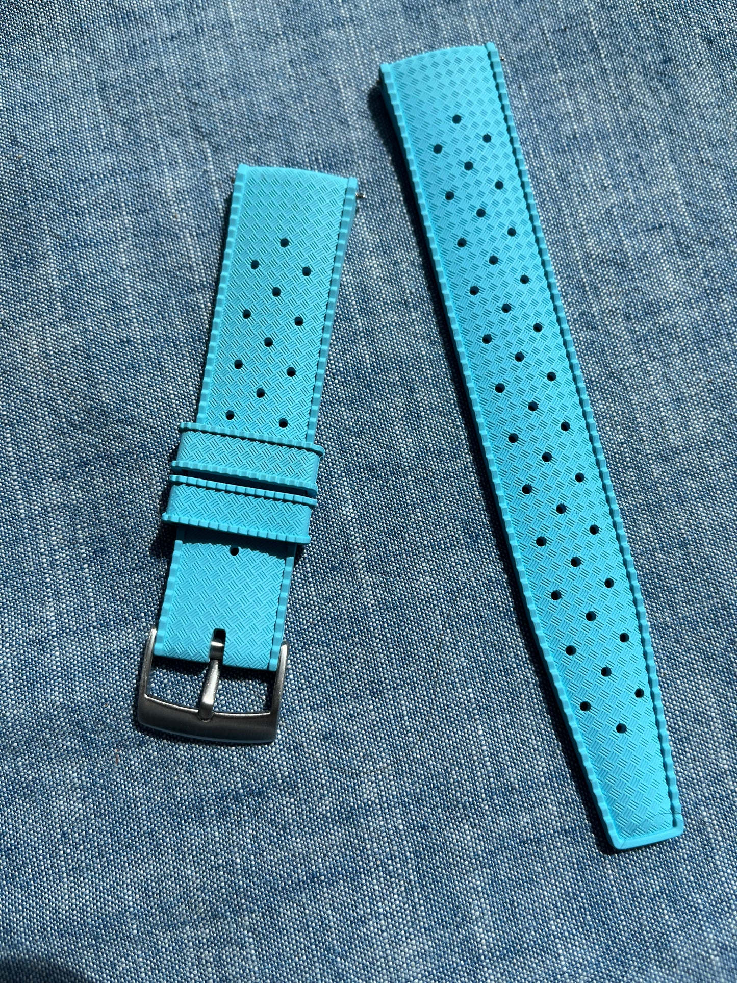 Tropical Island FKM Strap - Baby Blue