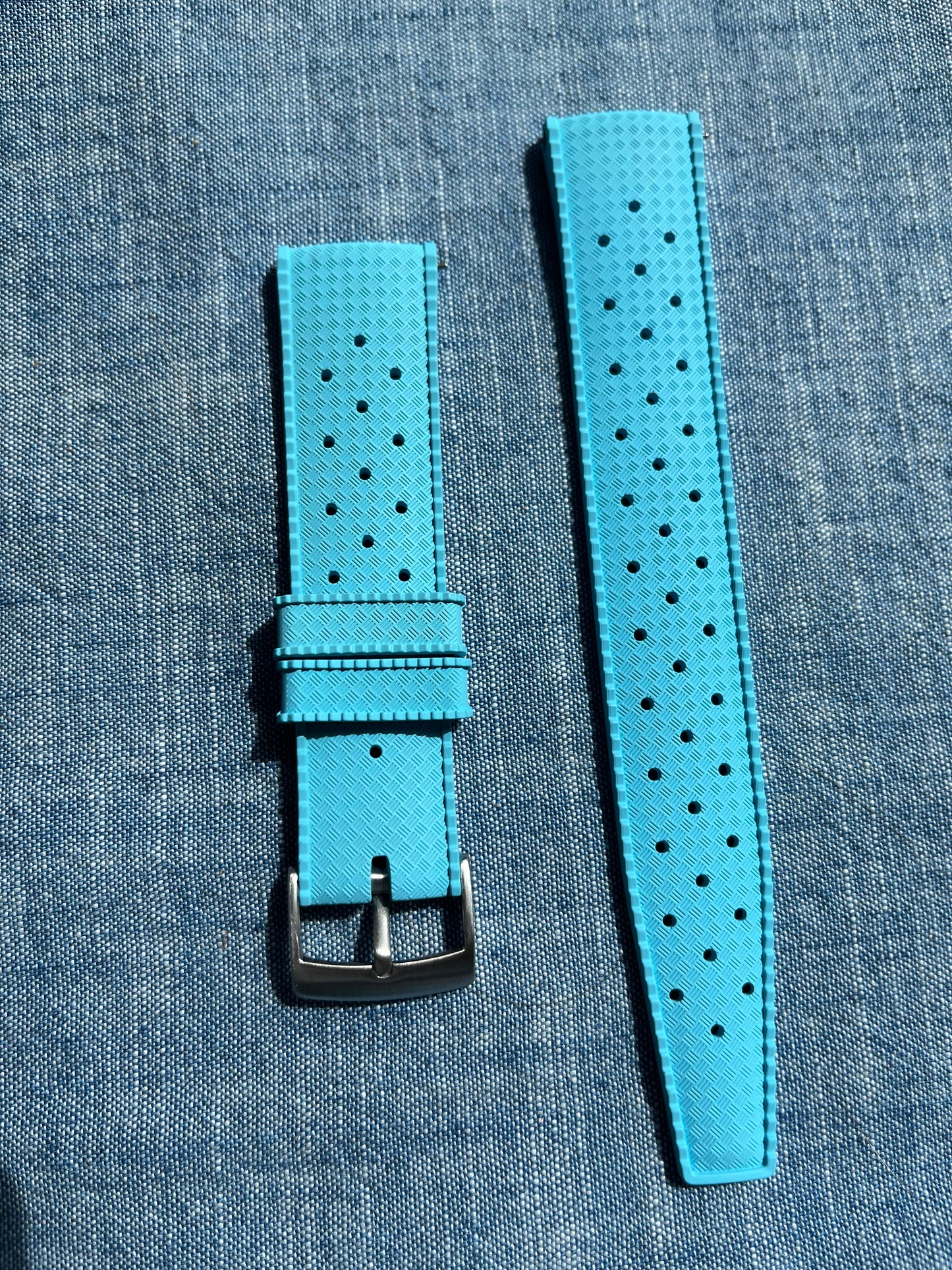 Tropical Island FKM Strap - Baby Blue